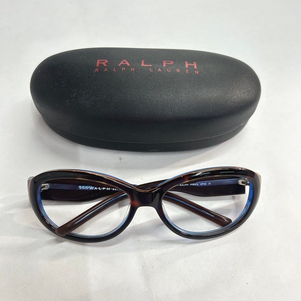 Ralph Lauren RALPH 7558/S Eyeglass Frames Tortoise Blue 57-17-125 No Lenses - Picture 1 of 7